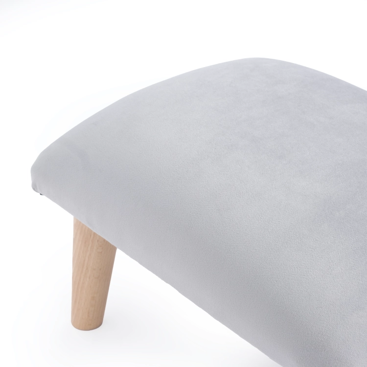 Grijze kaptafelpoef, een comfortabele en esthetische aanvulling