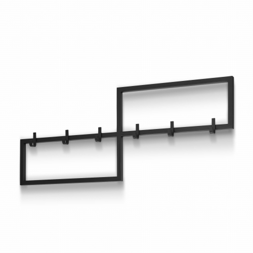 Zwarte decoratieve hanger van staal voor de gang, modern en decoratief