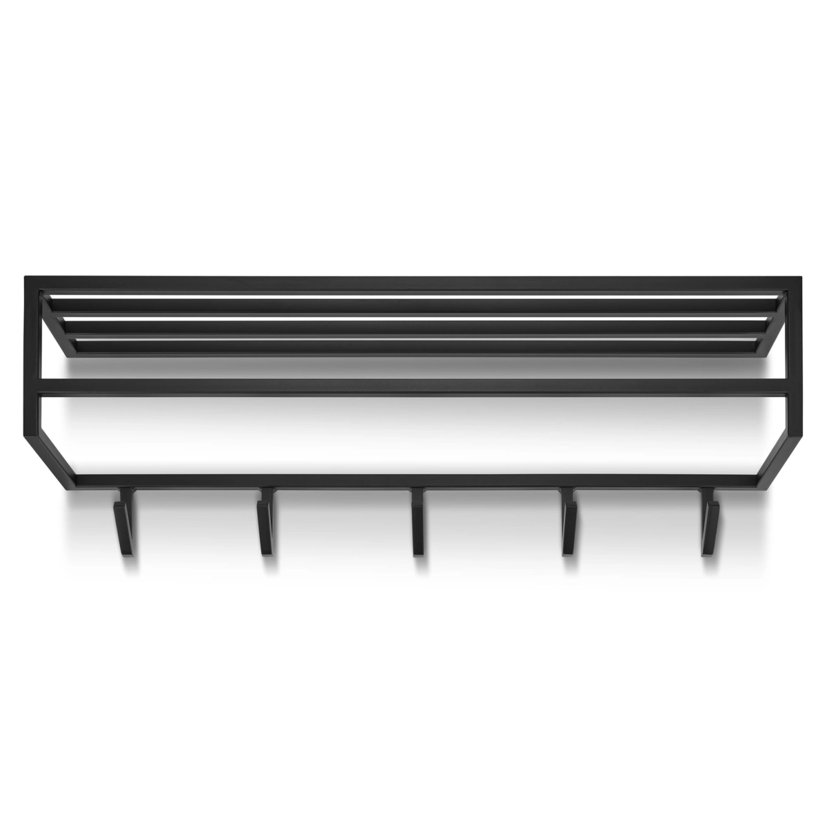 hangers met een plank voor de gang