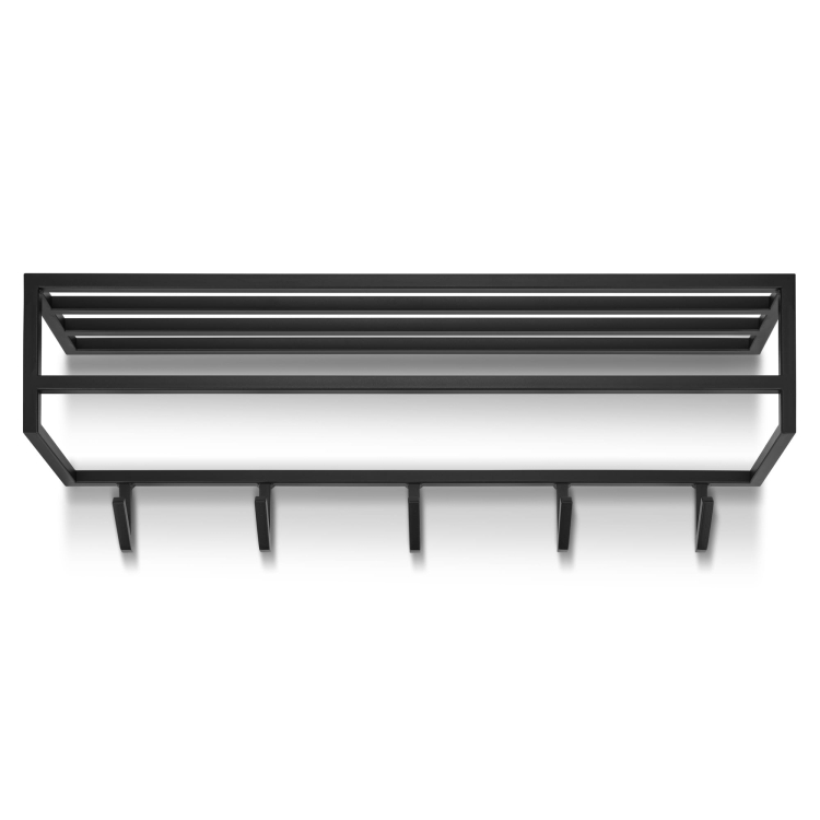 hangers met een plank voor de gang