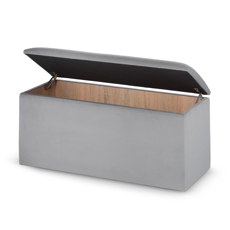 Grijze zitzak met opbergvak