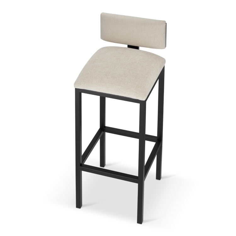 crème gestoffeerde bar hocker