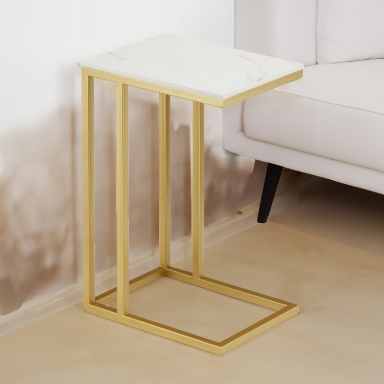 gouden bijzettafel