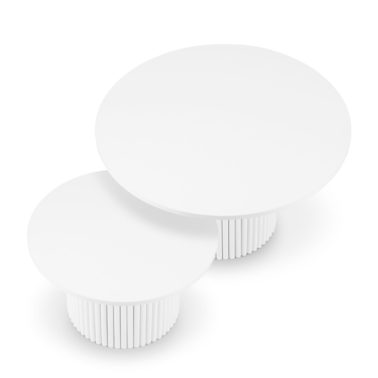 een set gegroefde tafels