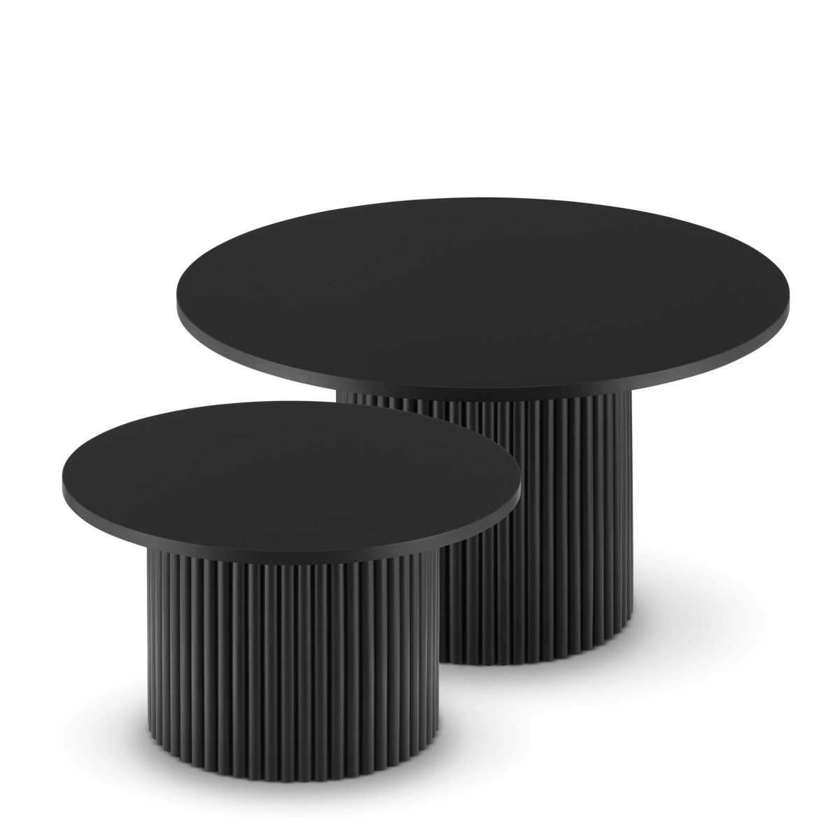 een set gegroefde tafels