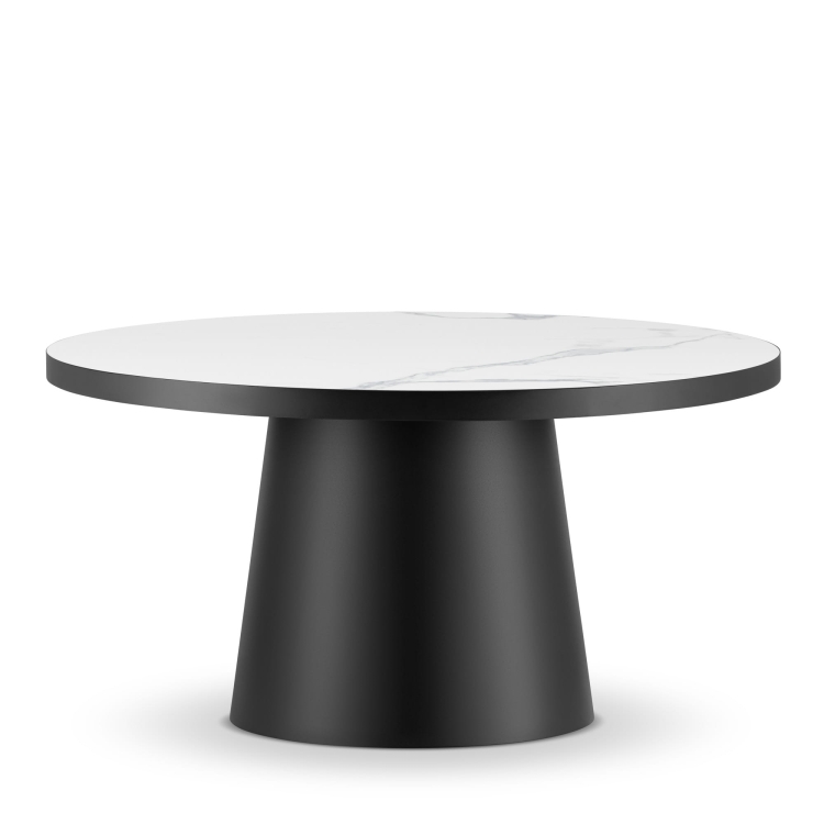 okrągły stolik kawowy marmur