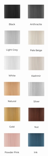 Kleurrijke gegroefde salontafelpoten