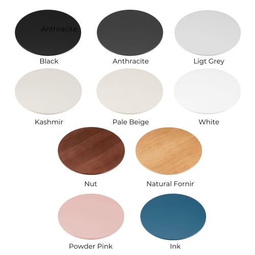 Kleurrijke salontafelbladen van meubelplaat