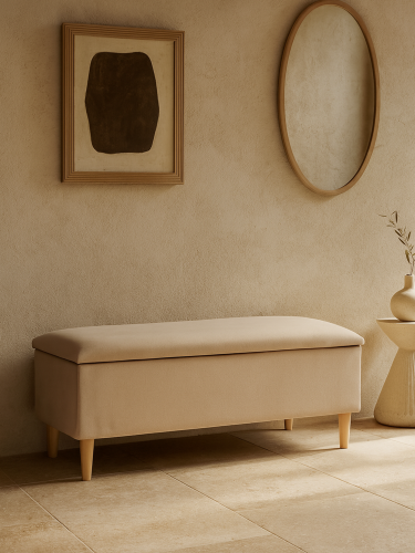 wysoki kufer z siedziskiem