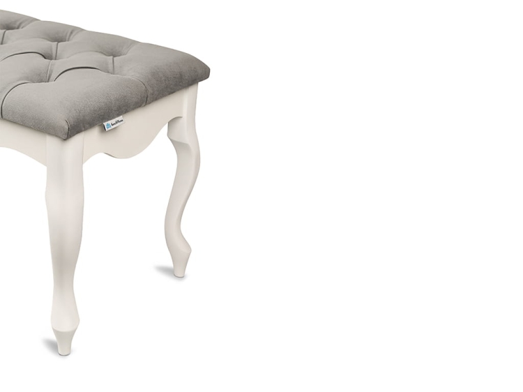 Blanca gewatteerde bank - Chesterefield wit