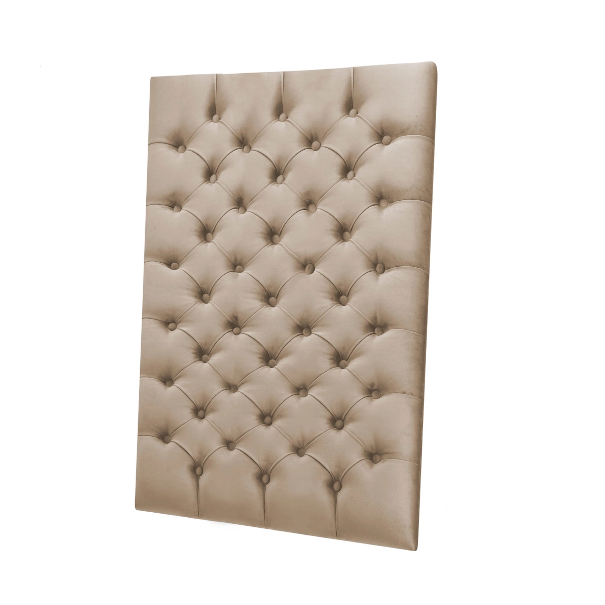 Gewatteerd wandpaneel in latte tint