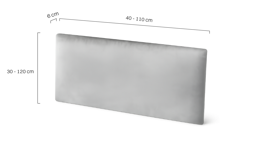 tapicerowany szary panel na ścianę