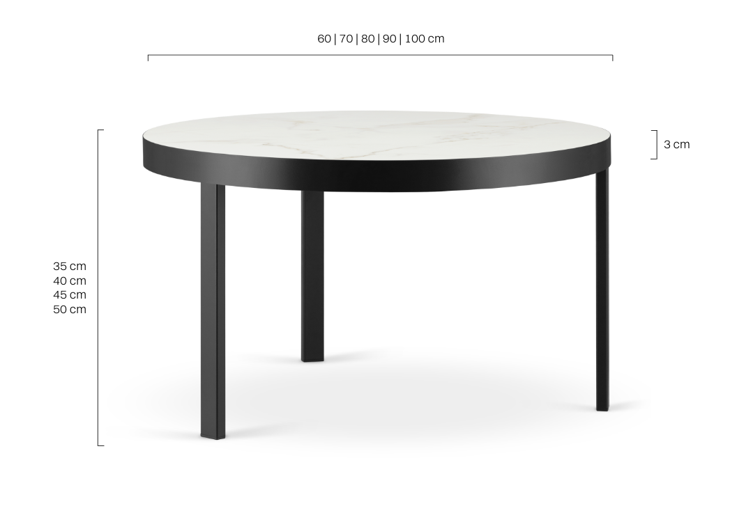 czarny stolik kawowy