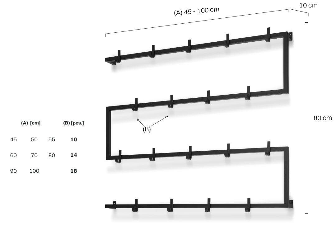Garderobenständer für den Korridor